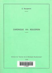 Chronique des Rougeron / Georges Rougeron | Rougeron, Georges