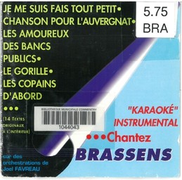 Chantez Brassens : version karaoké / Georges Brassens | Brassens, Georges (1921-1981). Interprète